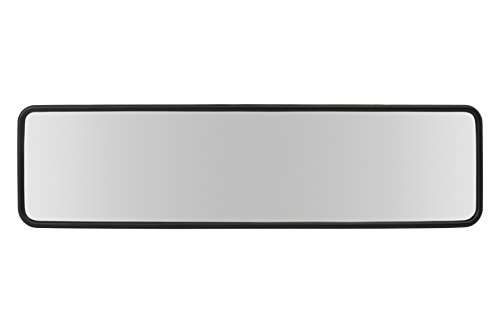 BC Corona INT40112 Espejo Retrovisor Interior Panorámico Sin Reflejos Universal para vehículo Montaje por Bandas de sujeción, Negro