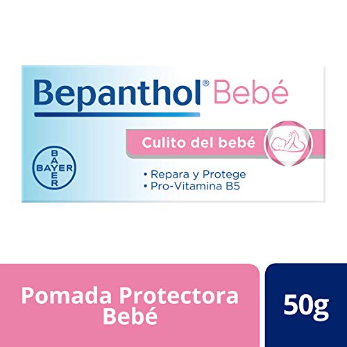 Bepanthol Bebé, Formulado Específicamente para Proteger y Cuidar la Delicada Piel del Culito del Bebé, Tubo, 50g