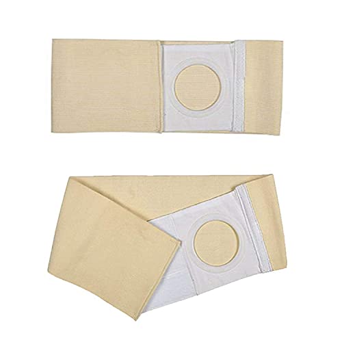 BILXXY Cinturón de Hernia de ostomía, Carpeta de Soporte Abdominal, Faja de Soporte de ostomía para Bolsa de colostomía, previene la Hernia paraestomal para Hombres y Mujeres (Agujero: 8 cm)