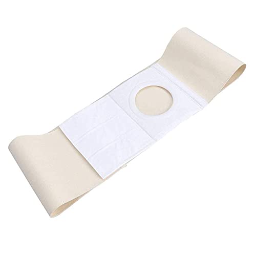 BILXXY Cinturón de Hernia de ostomía, Carpeta de Soporte Abdominal, Faja de Soporte de ostomía para Bolsa de colostomía, previene la Hernia paraestomal para Hombres y Mujeres (Agujero: 8 cm)