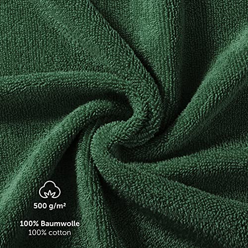 Blumtal Juego de 2 Toallas de Baño (70x140cm) - Juego de Toallas Suaves y Absorebentes, 100% algodón, Certificado Oeko-Tex 100, Verde Oscuro