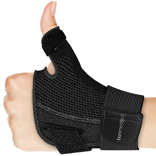 Bonmedico Muñequera para Dedo Pulgar - Para Hombre y Mujer - Contra Tendinitis, Artritis y Artrosis - Soporte para Articulaciones de las Manos