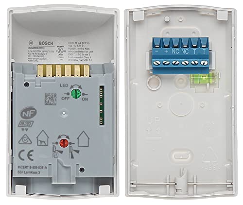 Bosch ISC-BPR2-WP12 - Sensor de movimiento (150 - 2000 MHz, Alámbrico, 12m, 10 mA, 9 - 15V, 2,5W) Color blanco