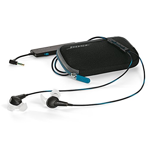 Bose QuietComfort 20 - Auriculares in-ear compatible con dispositivos Apple, con micrófono, control remoto integrado, reducción de ruido, Color Negro