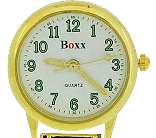 BOXX F021.01 - Reloj Unisex, Correa de Metal Color Dorado