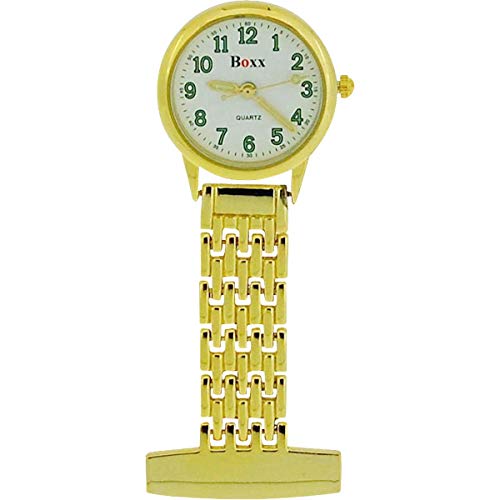 BOXX F021.01 - Reloj Unisex, Correa de Metal Color Dorado