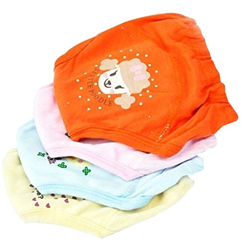 Braguitas de aprendizaje Toogoo(R) 4 braguitas de 4 capas, impermeables y reutilizables para niñas y niños de 2 – 3 años