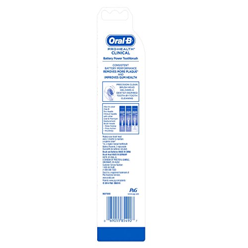 Braun Oral-B Pro - Cepillo de dientes eléctrico de rotación, color azul y blanco