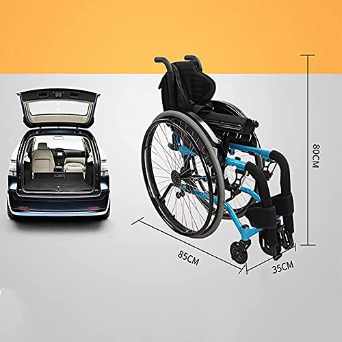 BSJZ Sillas de Ruedas Deportivas autopropulsadas Lghtweight Plegable ergonómico cómodo reposabrazos basculante reposapiernas 36/38/40 cm Asiento, Exterior SPO