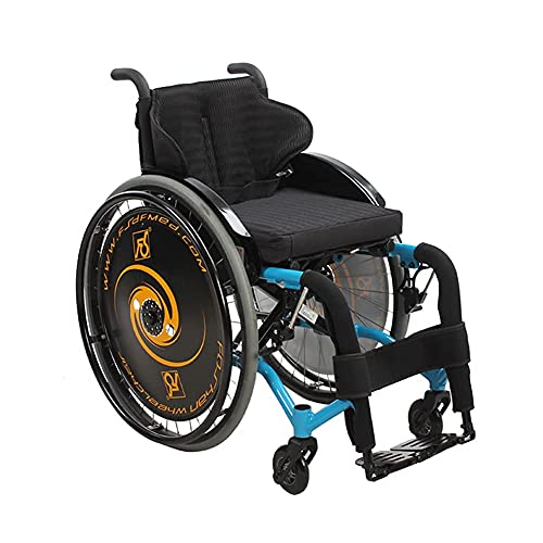 BSJZ Sillas de Ruedas Deportivas autopropulsadas Lghtweight Plegable ergonómico cómodo reposabrazos basculante reposapiernas 36/38/40 cm Asiento, Exterior SPO