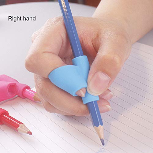 BYou Pencil Grips,Herramienta de Corrección de Postura de Agarre para Escritura de Bolígrafos 8 Piezas Multicolor Silicona Suave Titular de Lápiz para Niños 4 Colores