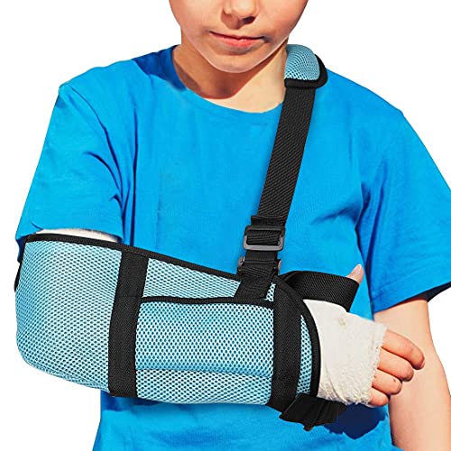 Cabestrillo Brazo Niño, Soportes de brazos Proporciona Estabilización y Soporte para Recuperación y Hombros, la Izquierda y la Derecha Mano apoyo de muñeca para huesos fracturados y fracturados