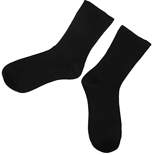 Calcetines de Compresión para Diabéticos, Calcetines de Pie Diabético para el Cuidado del Pie Diabético, Calcetines de Tobillo No Vinculantes para Ancianos, Mujeres Embarazadas, Hombre(negro)