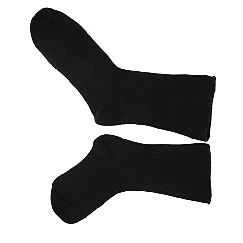 Calcetines de Compresión para Diabéticos, Calcetines de Pie Diabético para el Cuidado del Pie Diabético, Calcetines de Tobillo No Vinculantes para Ancianos, Mujeres Embarazadas, Hombre(negro)