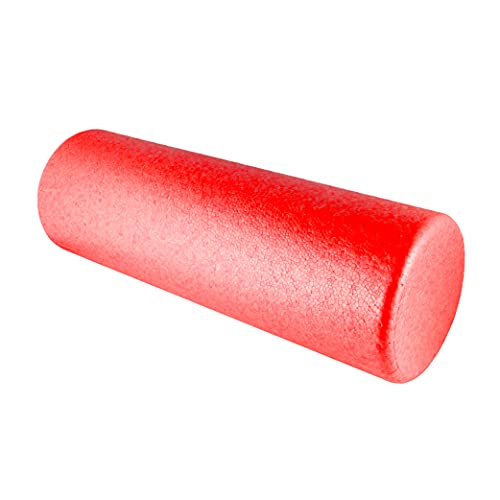 Calma Dragon Foam Roller EPP, 89898, Rodillo masajes, Roller para Yoga, Fitness, Pilates, Cilindro para Masajes Musculares, Long 45cm diámetro 15cm, Rodillo miofascial Profesional (rojo)