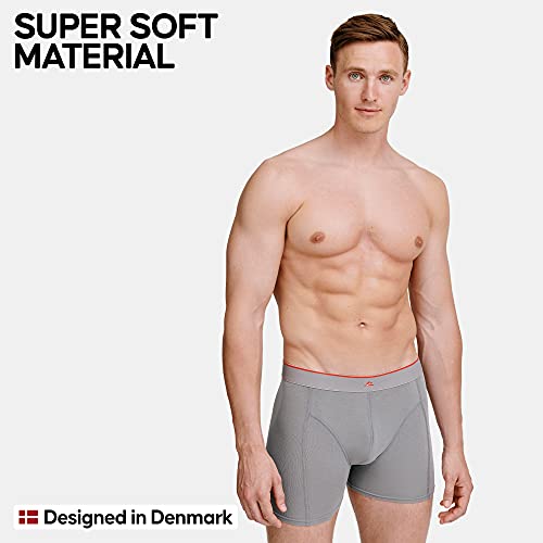 Calzoncillos Boxer de Bambú para Hombre, Pack de 3, Ropa Interior Antibacteriana y Ultra Suave, Ajustados, Comodidad Superior, Negro, Blanco, Gris, Multipack (1x Negro, 1x Blanco, 1x Gris), X-Large