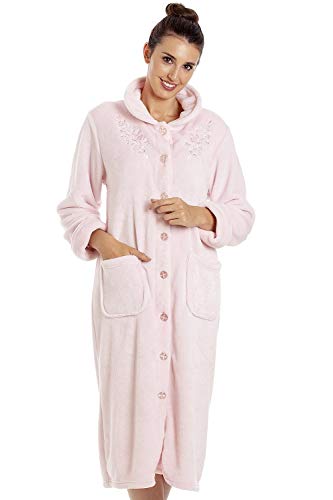 Camille Batas de casa de Varios Botones para Mujer 38/40 Light Pink