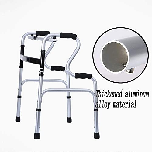 Caminantes para personas mayores Ayuda a la caminata, con muleta plegable ajustable de altura de la polea. Ayuda for caminar ancianos con asiento, especificaciones múltiples Rollator Walker, ayuda de