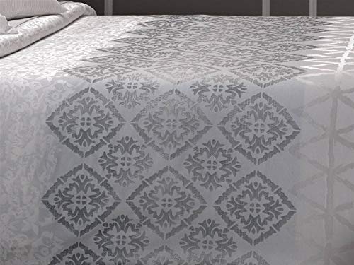 CAÑETE - Confortino Bergamo Cama 135 - Color Blanco (Ropa de Cama de Entretiempo como edredón Fino o bouti)