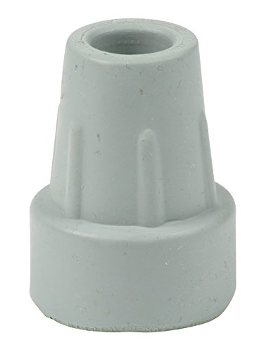 Cantidad 2x: 16mm Conteras Virolas De Goma Para Muletas Y Bastones - Gris - Por Lifeswonderful®