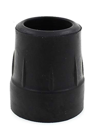 Cantidad 4x: 25mm Conteras Virolas De Goma Para Muletas Y Bastones - Negro - Por Lifeswonderful®