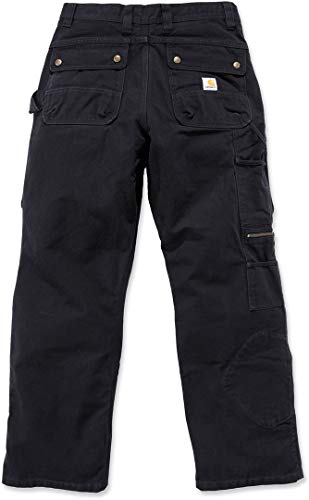 Carhartt. EB219. Blk. S425 lavado pato Multi bolsillo Tech para hombre, negro, W36/L34