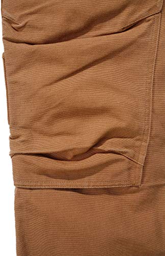 Carhartt. EB219. BRN. S425 lavado pato Multi bolsillo Tech Pant, Carhartt marrón, W36/L34