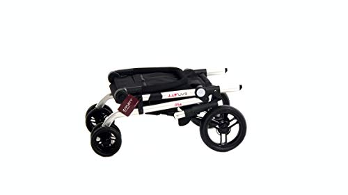 Carlett Carro de la Compra 4 Ruedas | Lett450 | Carrito Plegable con Bolsa Extraíble de Gran Capacidad 25kg/40L, Negro