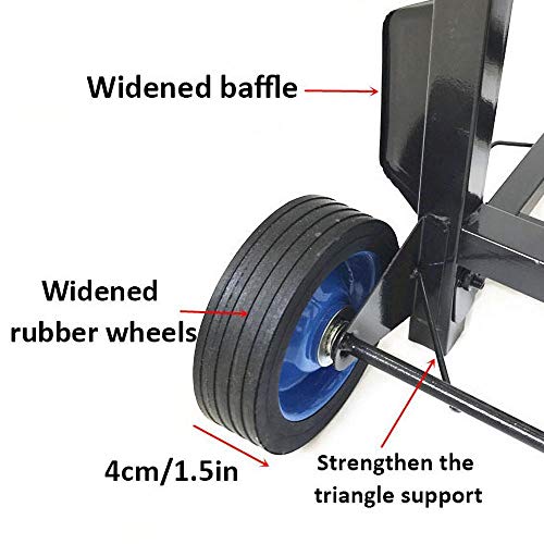 Carrito Mudanza Plegable de Planchar Ruedas de Marcha Suave con Bandas de Rodadura Blandas y Carga Máxima 150 kg，Negro Carretilla Plegable Pequena para El Sube-Escaleras Manual del Transporte de Paqu