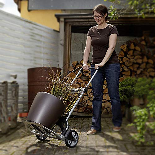 Carrito Mudanza Plegable de Planchar Ruedas de Marcha Suave con Bandas de Rodadura Blandas y Carga Máxima 150 kg，Negro Carretilla Plegable Pequena para El Sube-Escaleras Manual del Transporte de Paqu