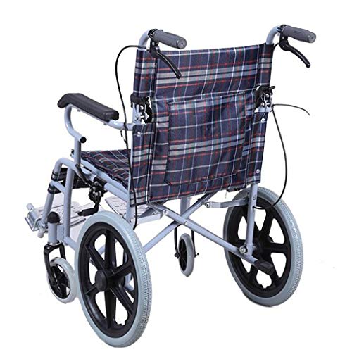 Carritos de la compra Silla de Ruedas Silla de Ruedas para Personas Mayores Silla de Ruedas Plegable y Ligera Silla de Ruedas para discapacitados Carrito de Scooter Puede soportar 100 kg