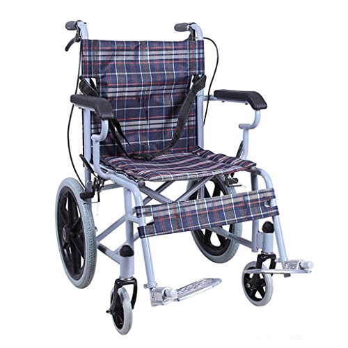 Carritos de la compra Silla de Ruedas Silla de Ruedas para Personas Mayores Silla de Ruedas Plegable y Ligera Silla de Ruedas para discapacitados Carrito de Scooter Puede soportar 100 kg