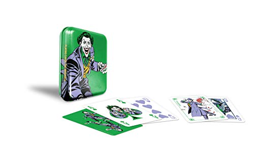 Cartamundi DC Comics The Joker - Juego de Cartas en Lata Retro en Relieve, Metal