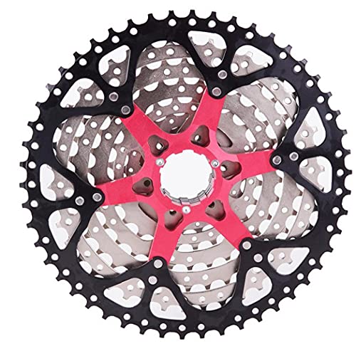 Cassette de bicicletas de montaña, acero de 9 velocidades de acero 11-50t de ancho Relación Bicicleta de montaña Rueda FreeWheel MTB Accesorios