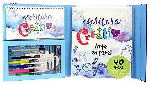 Cefa Toys INTERACTIVA Escritura Creativa Petit Picasso, Aprende a Crear Diferentes Tipos de Letras, Color Blanco (Spice Box 570)