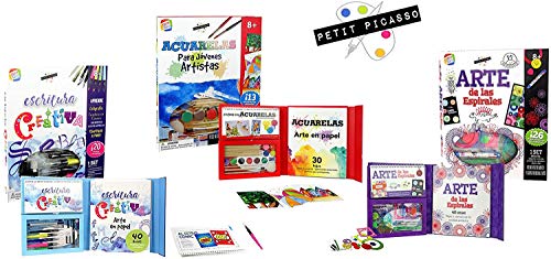 Cefa Toys INTERACTIVA Escritura Creativa Petit Picasso, Aprende a Crear Diferentes Tipos de Letras, Color Blanco (Spice Box 570)