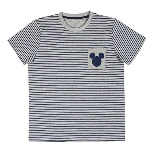 Cerdá Pijama Hombre Corto Mickey-Talla L-Color Gris Juego