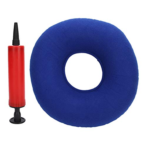 Changor Anti-Úlcera Amortiguar, Redondo Alivio Amortiguar Cámping Cuerpo Peso Hecho de Cloruro de polivinilo y Flocado por Mayor Postrado en Cama Paciente (Oscuro Azul)