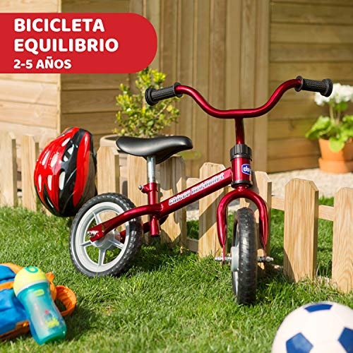 Chicco Bicicleta sin Pedales First Bike para Niños de 2 a 5 Años hasta 25 Kg, Bici para Aprender a Mantener el Equilibrio con Manillar y Sillín Ajustables, Rojo - Juguetes para Niños de 2 a 5 Años