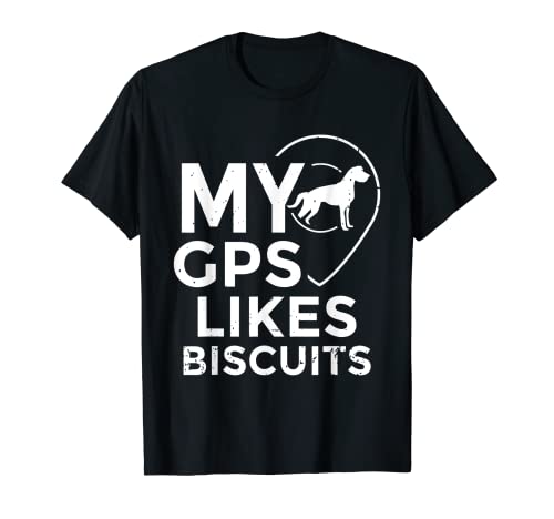 Ciego Humor GPS Biscuits Ciego Guía de vida Entrenamiento de perros Camiseta