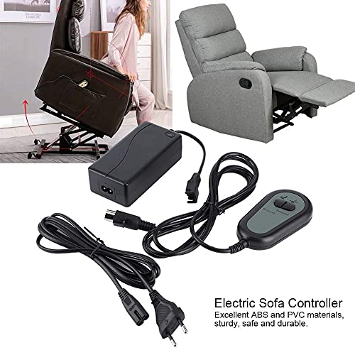 Cikonielf Sillón reclinable eléctrico Controlador Manual Silla elevadora Sillón reclinable Conector de 5 Pines Aplicación doméstica Enchufe de la UE 100-240 V