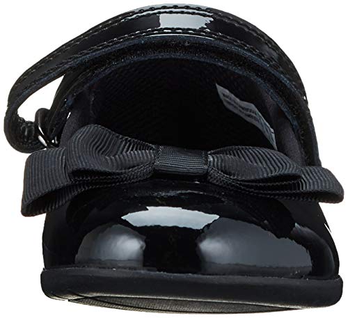 Clarks Scala Tap K, Bailarinas Niñas, Negro (Black Pat Black Pat), 32.5 EU