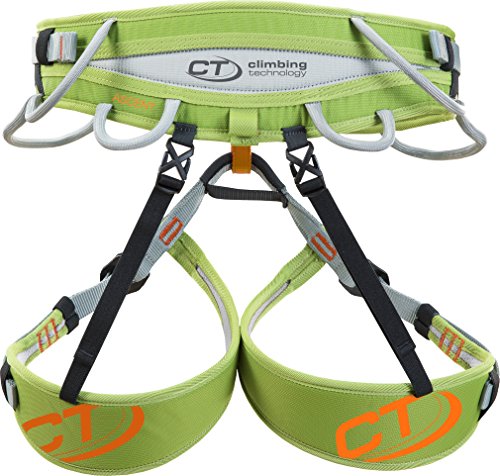 Climbing Technology - Arnés Ascent 7H146ABCTSTD, Verde/Gris, XS/S