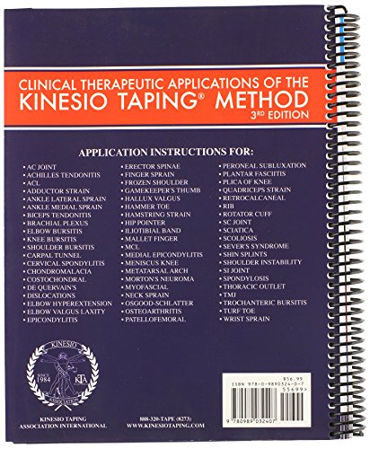 Clinical Therapeutic Applications Of The Kinesio Taping Method: 3rd Edition [Spiral bound]