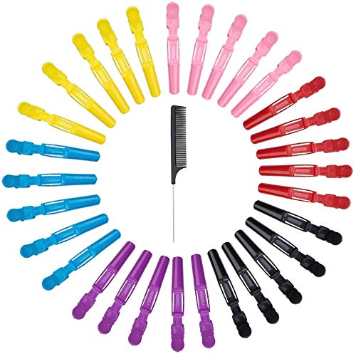 Clips Pelo Para Chica Mujer,30 Piezas Pinzas Pelo Plástico Profesionales Multicolor Para Cortar El Cabello Pasadores Pelo Para Peinado