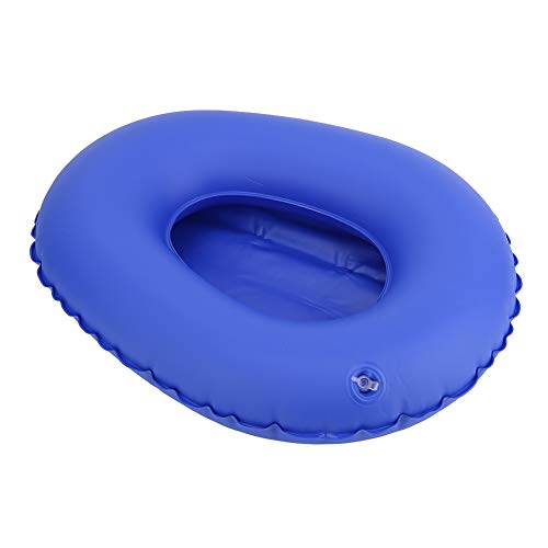 Colchoneta Inflable, Cojín de Asiento Cojín de Silla portativa Cojín de Respaldo Plegable Anti-úlcera de Inodoro Orinal para Ancianos en Cama