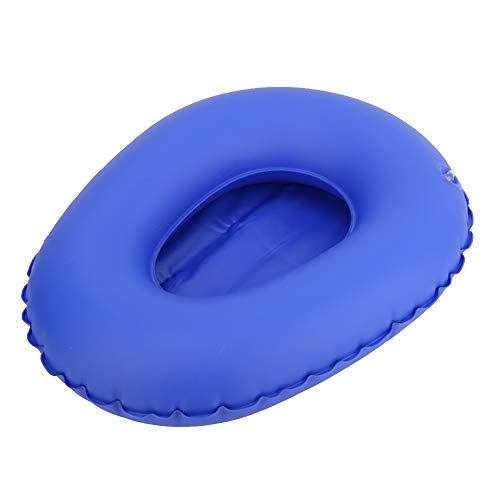 Colchoneta Inflable, Cojín de Asiento Cojín de Silla portativa Cojín de Respaldo Plegable Anti-úlcera de Inodoro Orinal para Ancianos en Cama