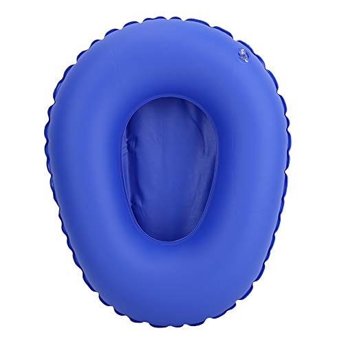 Colchoneta Inflable, Cojín de Asiento Cojín de Silla portativa Cojín de Respaldo Plegable Anti-úlcera de Inodoro Orinal para Ancianos en Cama