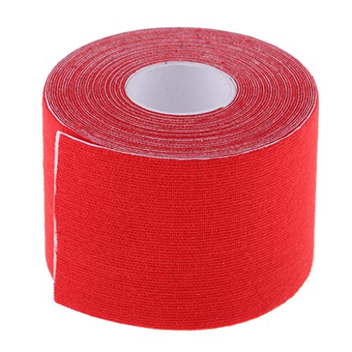 Colcolo 5cm Physio Tape Kinesiology Tape Sporttape Cinta Adhesiva Kinesiotape Vendaje para - Rojo