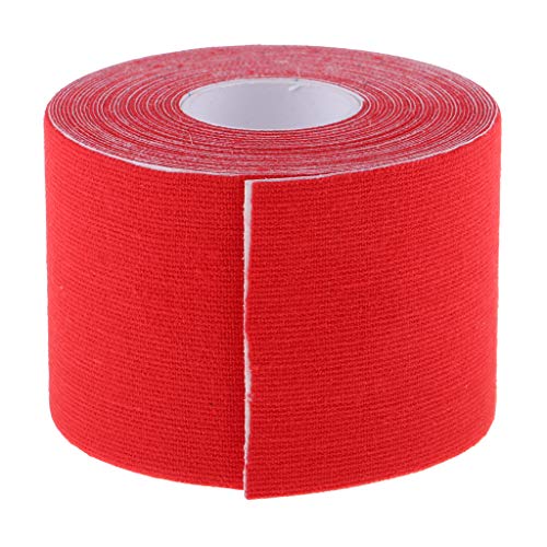 Colcolo 5cm Physio Tape Kinesiology Tape Sporttape Cinta Adhesiva Kinesiotape Vendaje para - Rojo